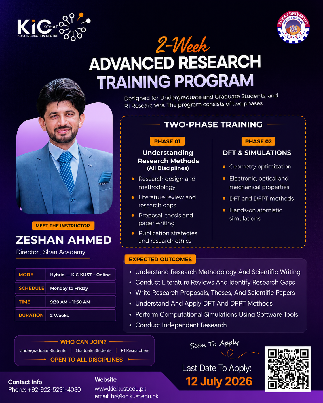 2-Week Extensive Advanced Research Training Program